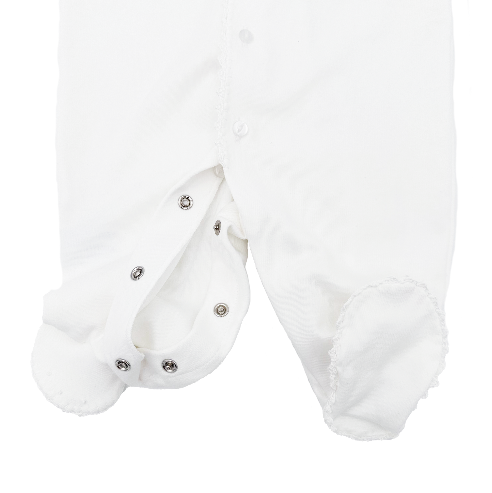 pink lily white romper Footy Romper – Pixie Lily