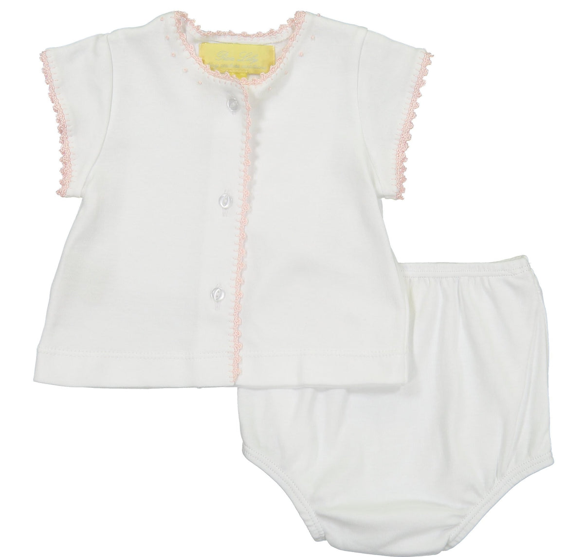 Pink Jersey Crib Set