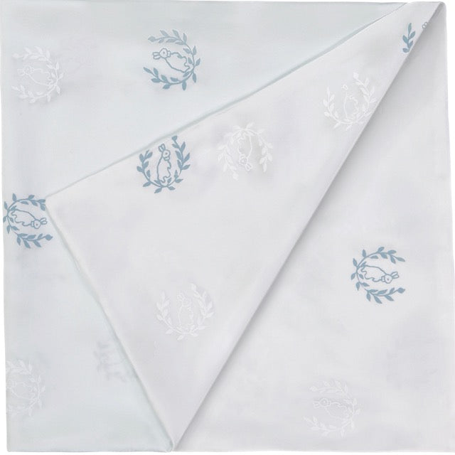 pht x PL Blue Silk Charmeuse Carriage Blanket