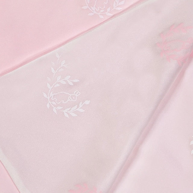 pht x PL Pink Silk Charmeuse Carriage Blanket