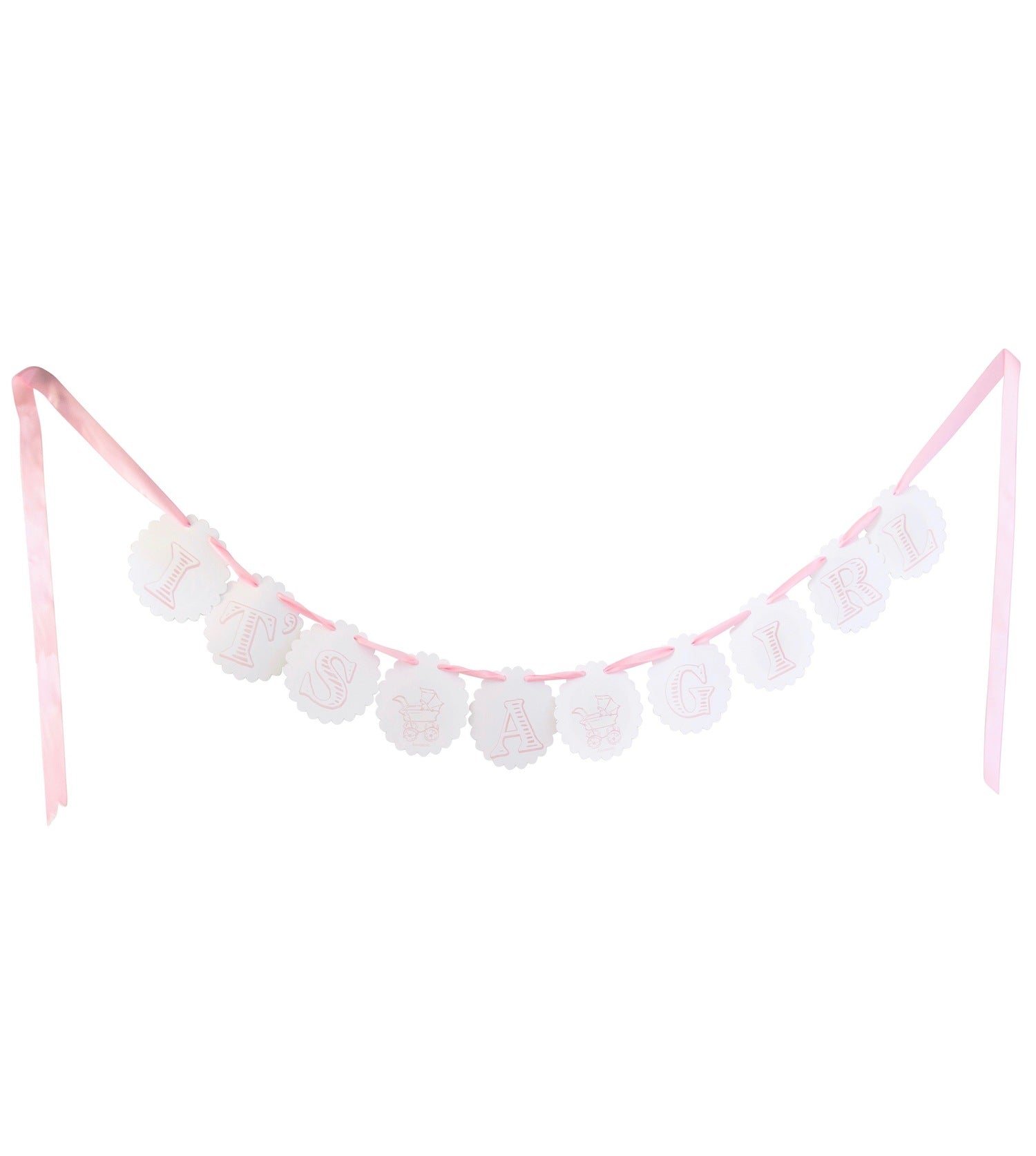 "It's A Girl" Letterpress Garland, Pixie Lily Baby, Tiny Couture Creations